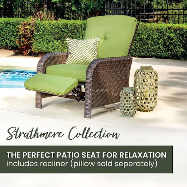 Hanover Strathmere 1-Piece Outdoor Reclining Patio Lounge Chair
