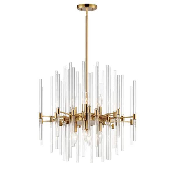 Divine 8-Light Gray Chandelier