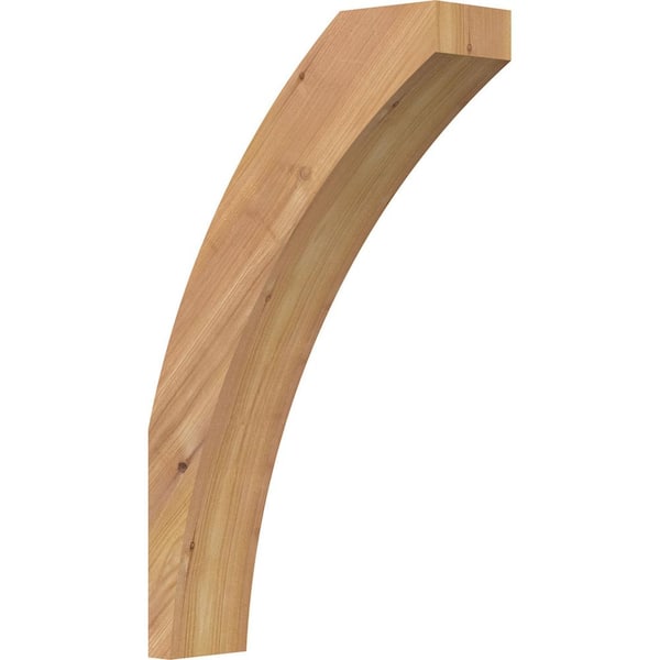 Ekena Millwork 3 1/2"W x 12"D x 20"H Thorton Smooth Knee Brace, Western Red Cedar