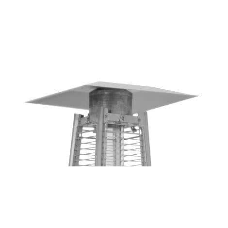 Tall Black Propane Quartz Glass Tube Patio Heater