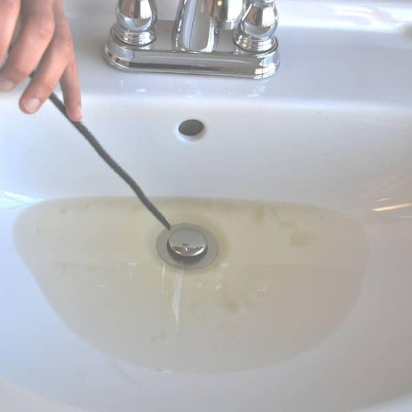 Drain Cleaner Brush - Flexible Thin Long Brush For Clog Free Sinks,  Bathtubs & Shower Drains