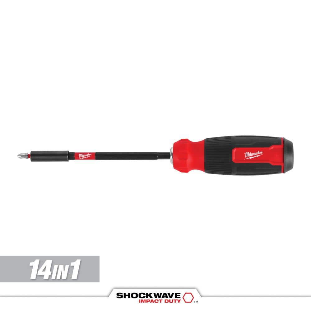 Milwaukee 14-in-1 Multi-Bit Screwdriver with SHOCKWAVE Impact Duty