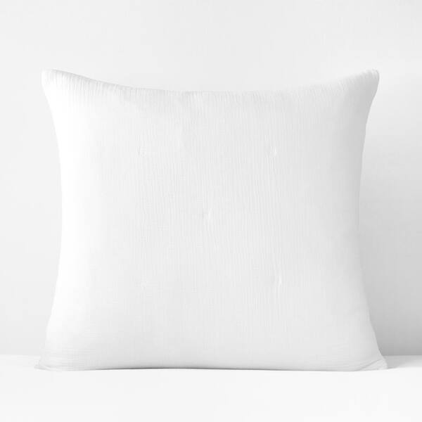 The Company Store Pryor Organic White Cotton Euro Sham