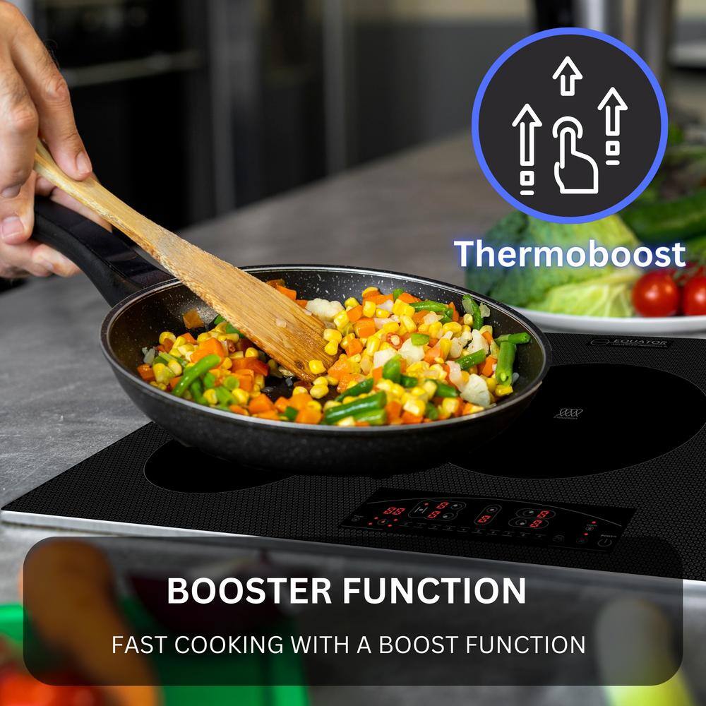 Equator Black Ceramic-Induction 36" 5 Burner Cooktop with Touch Control