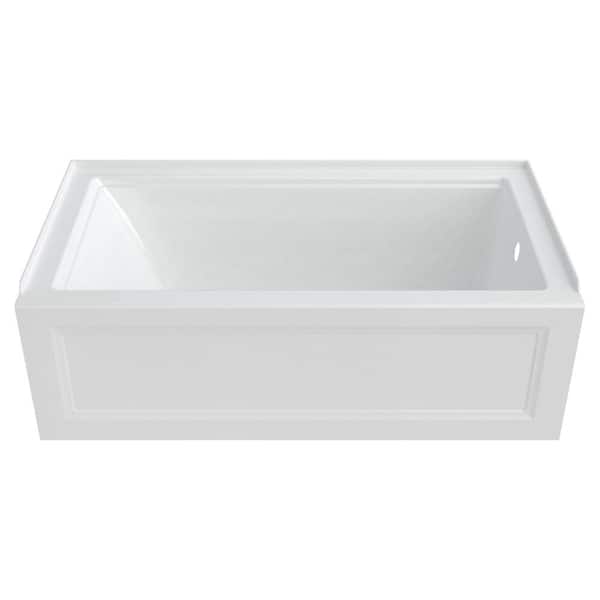 Town Square S 60 in. x 32 in. Soaking Bathtub with Right Hand Drain in White