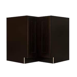 Anchester Assembled 36 in. x 34.5 in. x 24 in. Base Lazy Susan Cabinet in Dark Espresso
