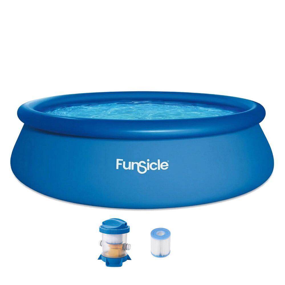 Funsicle QuickSet 12 ft. Round 36 in. Deep Inflatable Pool Set ...