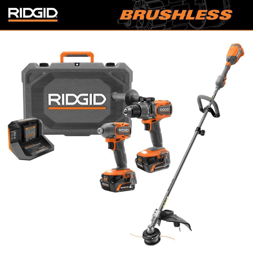 Reviews for RIDGID 18V Brushless 2Tool Combo Kit with 6.0 Ah and 4.0 Ah MAX Output Batteries