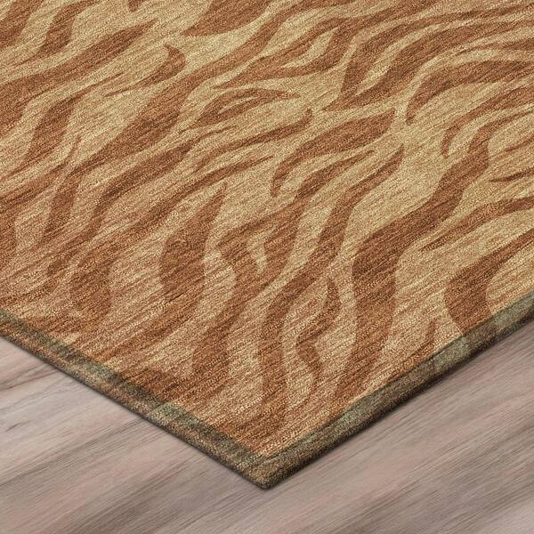 Chantille Machine Washable Indoor/Outdoor Abstract ACN2925 Paprika 2 ft. x 3 ft. Accent Rug