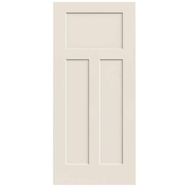 JELD-WEN 36 in. x 80 in. Craftsman Primed Smooth Molded Composite MDF ...