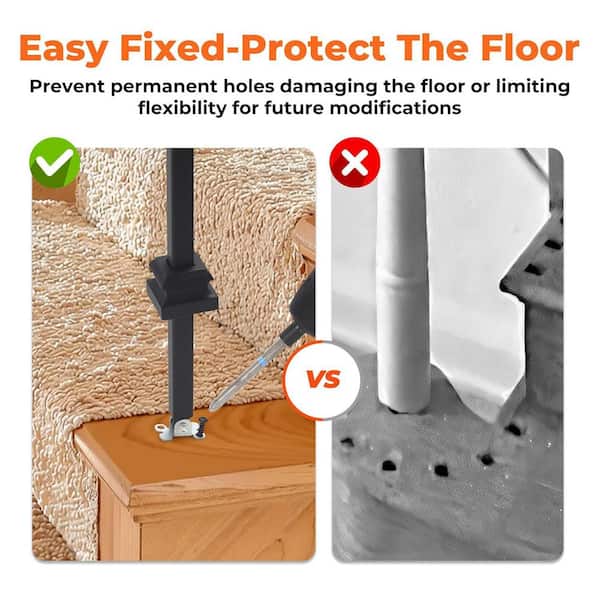 50 Pack Adjustable Baluster Connectors - Swivel Angle Fittings For 1/2 Inch Square Railings
