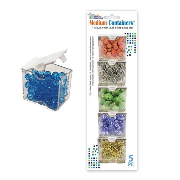 BEAD STORAGE SOLUTIONS Elizabeth Ward 5-Piece Bead and Craft Containers  (3-Pack) 3 x BSS-0517 - The Home Depot