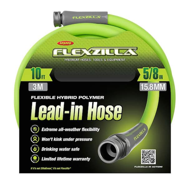Details about   Flexzilla Garden Lead-in Hose 5/8 in x 3 to 100 ft or 1/2 in Drinking Water Safe
