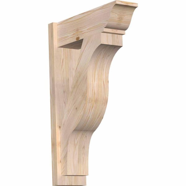 Ekena Millwork 8 in. x 36 in. x 24 in. Fuston Traditional Smooth Douglas Fir Outlooker