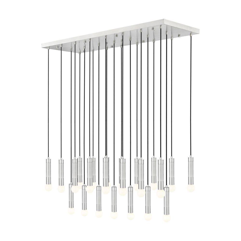 Stari 23-Light Brushed Nickel Chandelier for Indoor Use with No Bulbs Included price history on PriceWatchPro