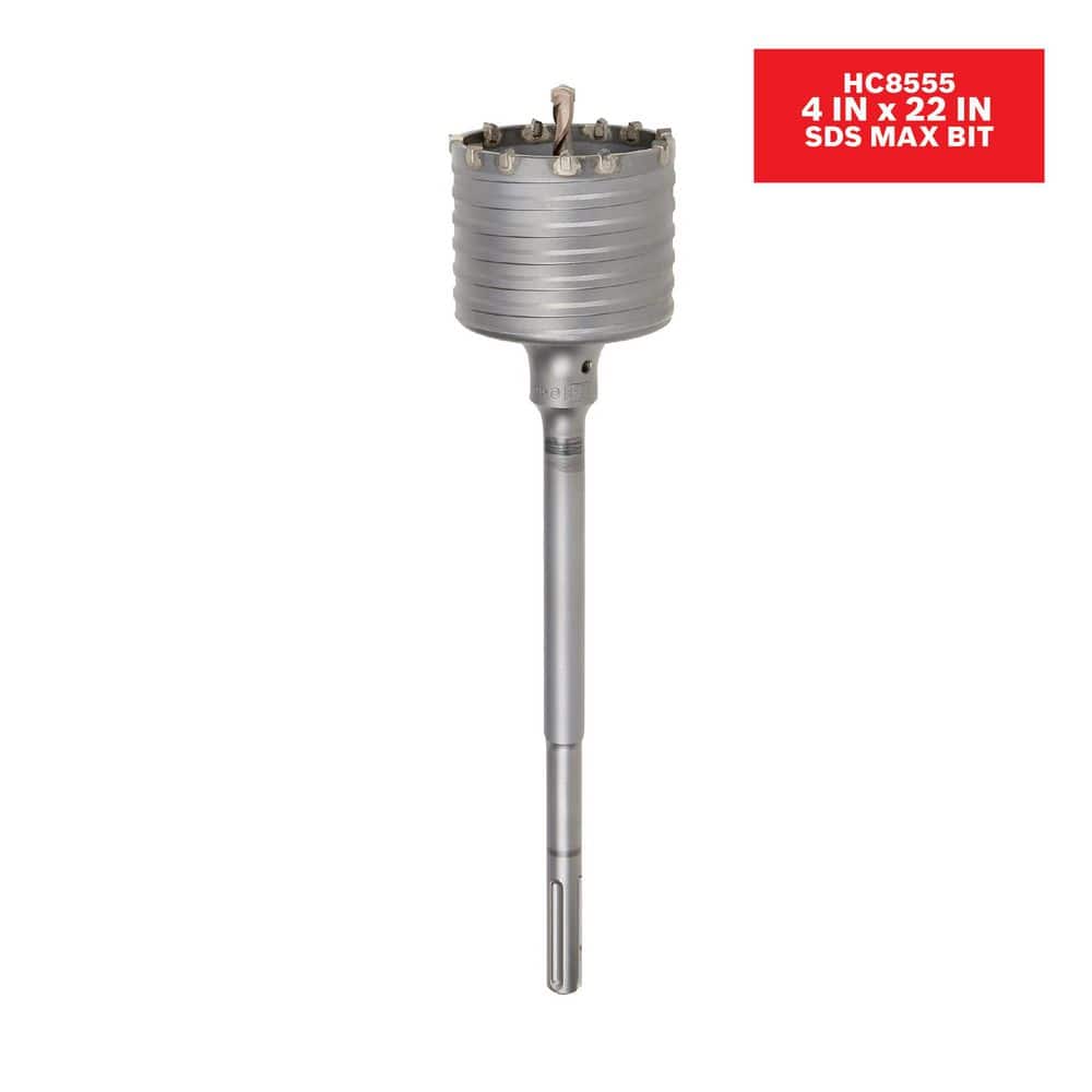 Bosch 4 in. x 17 in. x 22 in. SDS-Max Carbide Rotary Hammer Core Bit for Masonry and Concrete Drilling