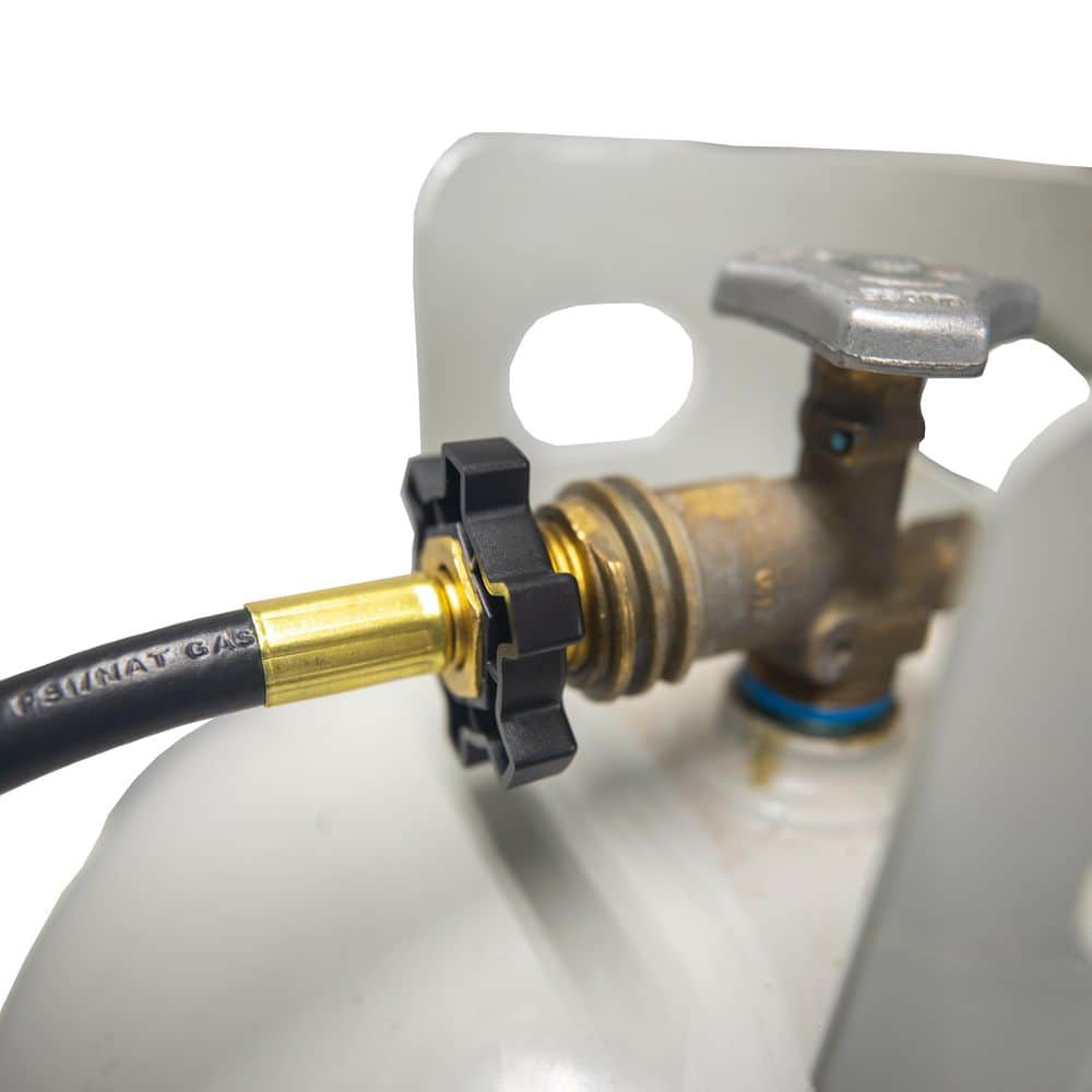 5 ft Black Brass and Plastic Propane Hose Assembly