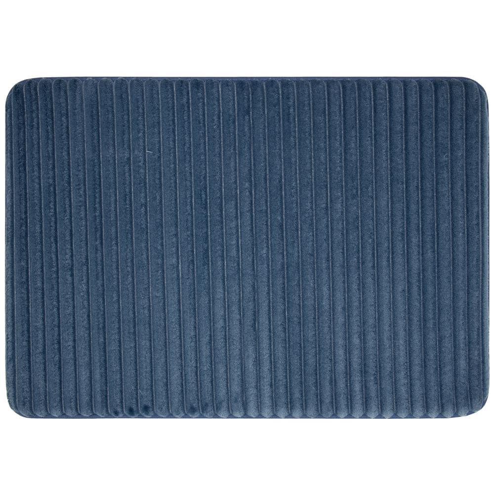 Mohawk Home Roswell 17 in. x 24 in. Washed Indigo Polyester Machine