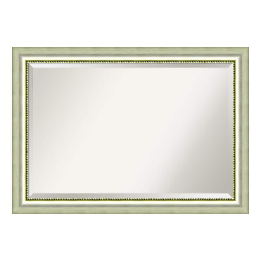 Medium Rectangle Burnished Silver Casual Mirror (28.88 in. H x 40.88 in. W)