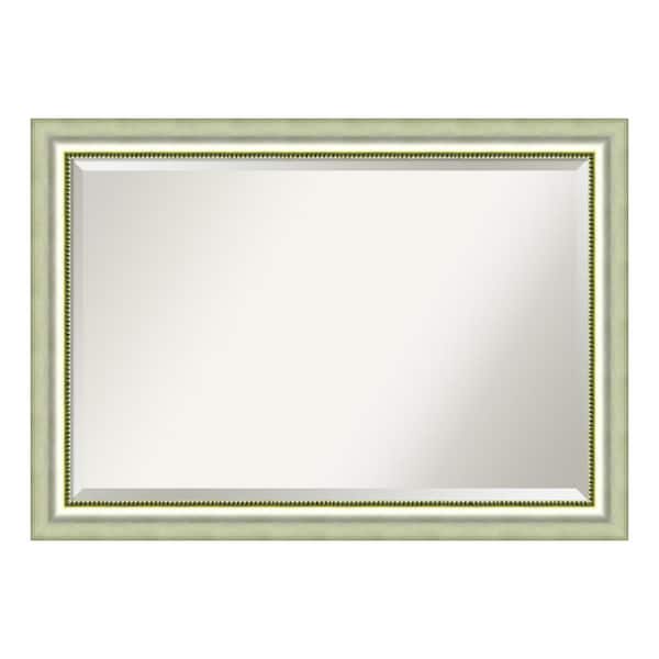 Amanti Art Medium Rectangle Burnished Silver Casual Mirror (28.88 in. H x 40.88 in. W)