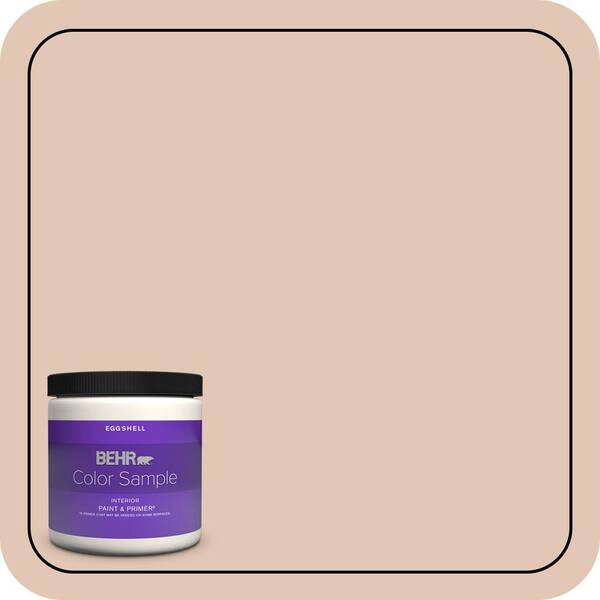 BEHR PREMIUM PLUS 8 oz. #S210-2 Tapestry Beige Eggshell Enamel Interior Paint & Primer Color Sample