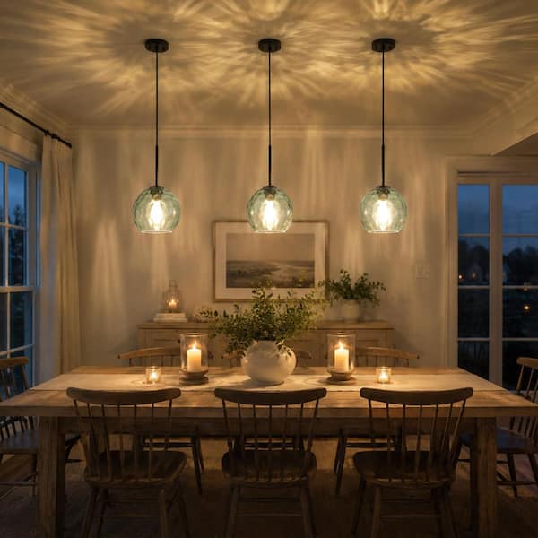 Merbotin RayHome 1-Light Modern Mint Green Adjustable Pendant