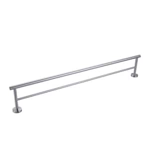 36 in. Wall Mount Towel Bar in Brushed Nickel