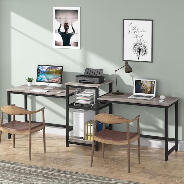 Bloom Extra Long Desk 2.0  2-Person Desk. Minimalist & Industrial