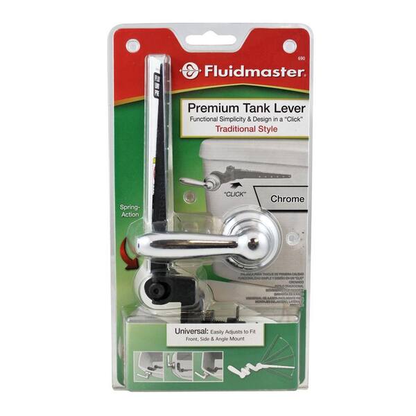 Fluidmaster Push Button Trip Lever in Chrome 691 - The Home Depot