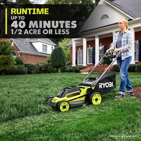 RYOBI ONE+ HP 18V Brushless 20 in. Cordless Battery Walk Behind