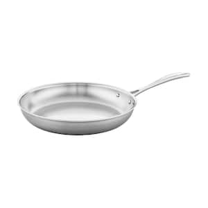 Spirit 12 in. Stainless Steel Frying Pan in Silver