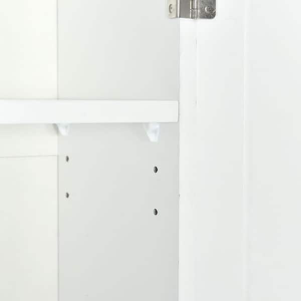 Hooseng Yeekar 16.1 in. W x 12.2 in. D x 63.5 in. H Metal and MDF  Freestanding 6-Tier Bathroom Shelf in Brown HS36832312 - The Home Depot