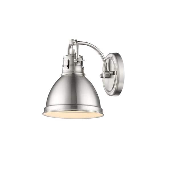 Golden Lighting Duncan Pewter 1-Light Bath Light