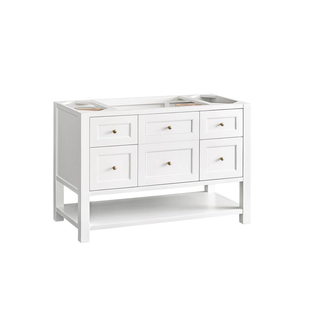 Breckenridge 48" White Solid Wood Single Vanity