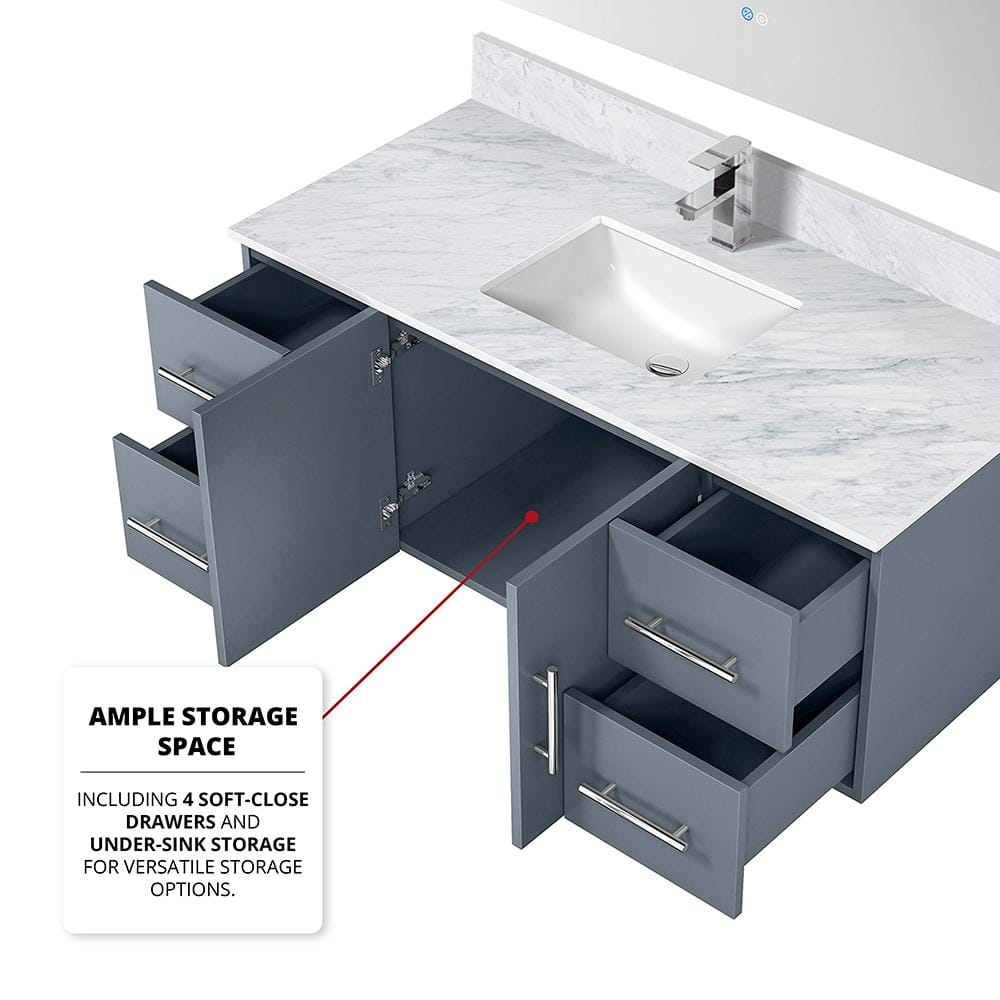 Geneva 30'' Glossy White Wall-Mounted Vanity Cabinet
