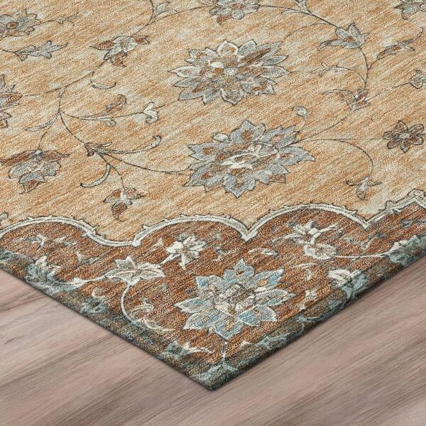 Chantille Machine Washable Indoor/Outdoor Abstract ACN3081 Copper 3 ft. x 4 ft. Area Rug