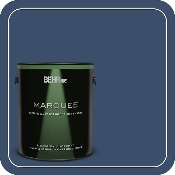 BEHR MARQUEE 1 gal. #M510-7 Inked Semi-Gloss Enamel Exterior Paint & Primer