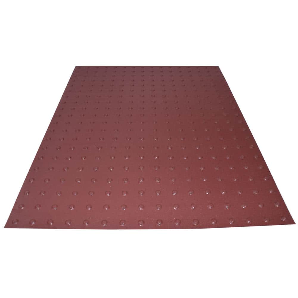 Safety Step TD PowerBond 36 in. x 4 ft. Colonial Red ADA Warning