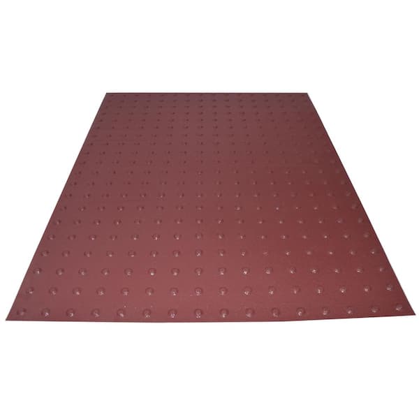 Safety Step TD PowerBond 36 in. x 4 ft. Colonial Red ADA Warning Detectable Tile (Peel and Stick)