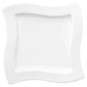 New Wave White Porcelain Square Salad Plate