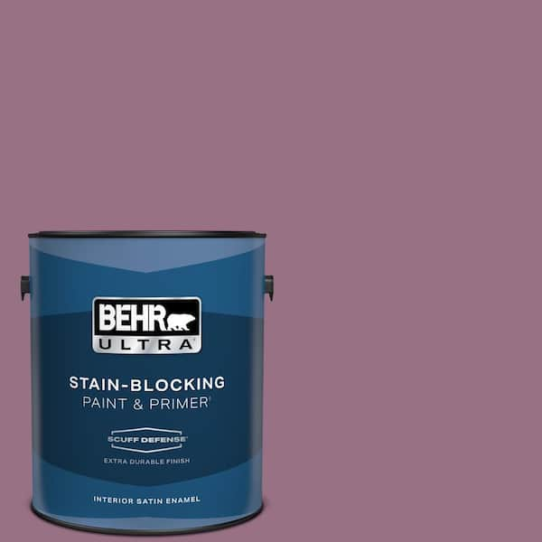 BEHR ULTRA 1 gal. #690D-6 Meadow Flower Extra Durable Satin Enamel Interior Paint & Primer