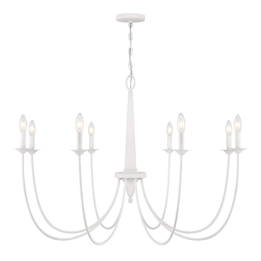 Stonecrest 8-Light Bisque White Chandelier price history on PriceWatchPro