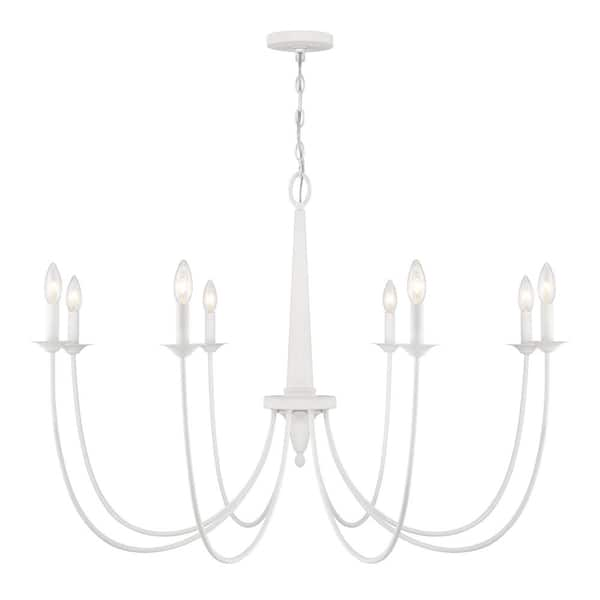 Savoy House Stonecrest 8-Light Bisque White Chandelier