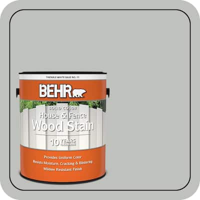 BEHR 1 gal. #SC-365 Cape Cod Gray Solid Color House and Fence Exterior Wood Stain