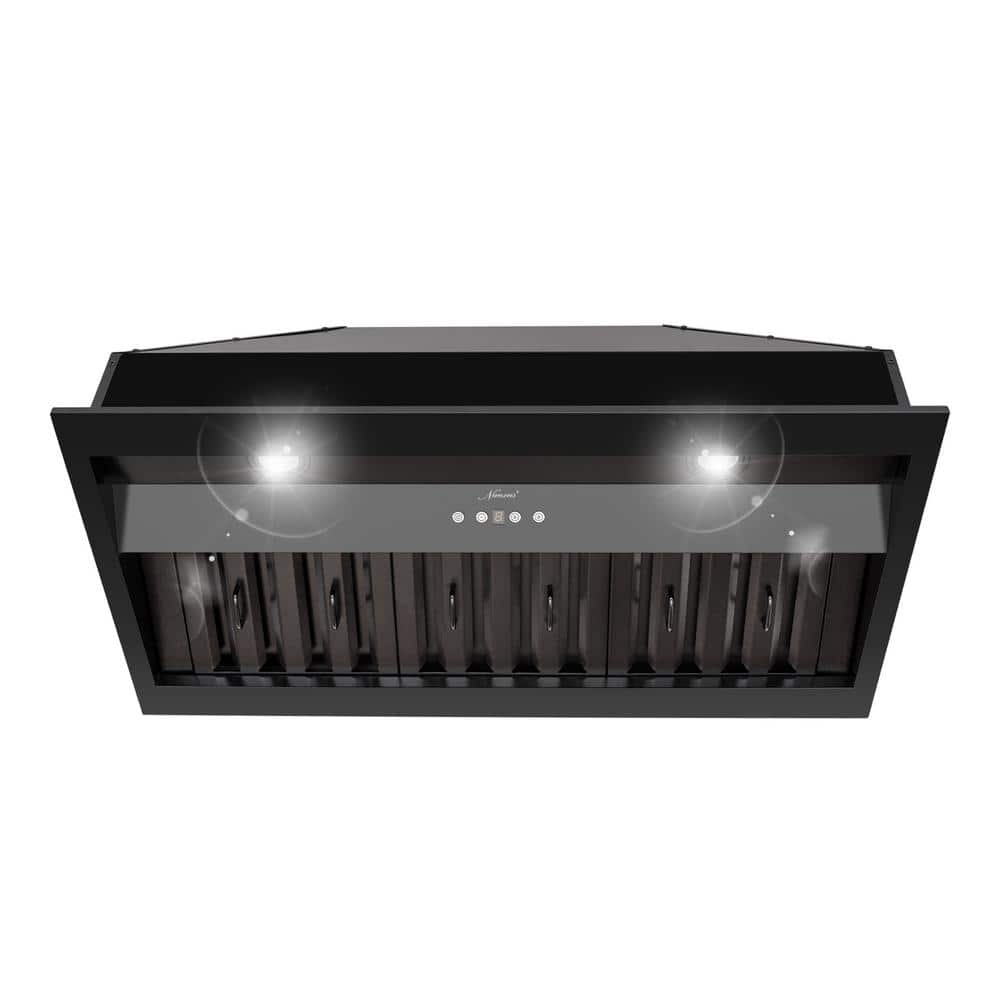 36 in. Ducted Ultra Quiet Under Cabinet Range Hood in Matte Black Stainless