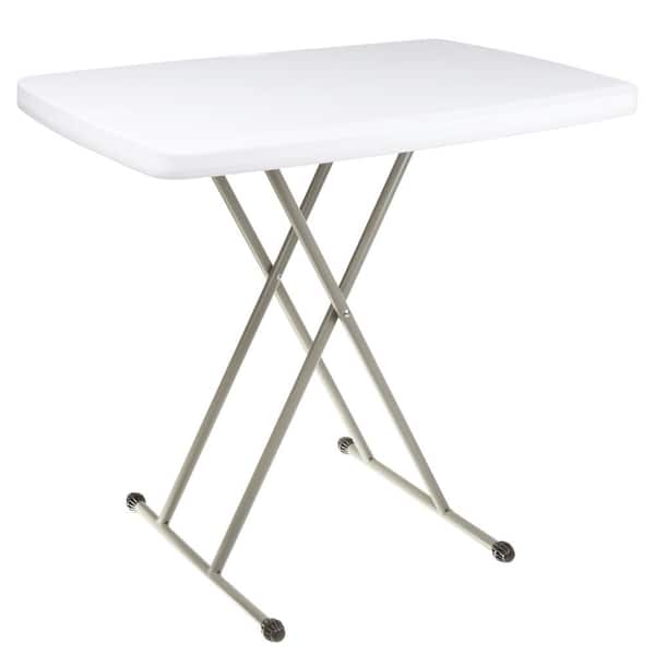 Everyday Home 30 in. White Plastic Folding High Top Table