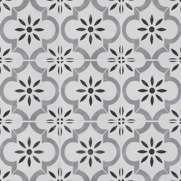 MSI Azila 8 in. x 8 in. Matte Porcelain Encaustic Floor and Wall Tile (72 cases/371.52 sq. ft./pallet)