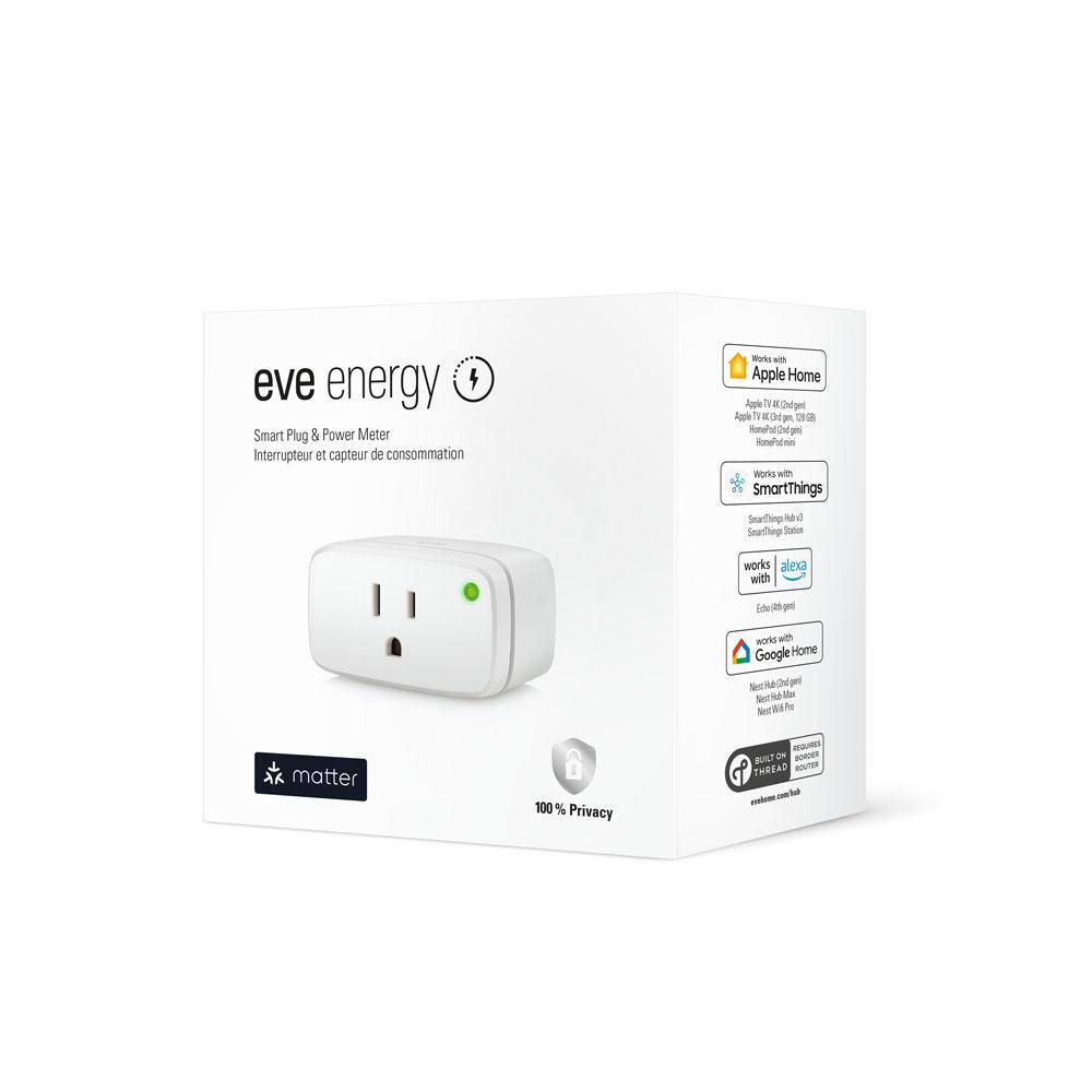 Eve Energy White Smart Plug 2-Pack with Matter Technology