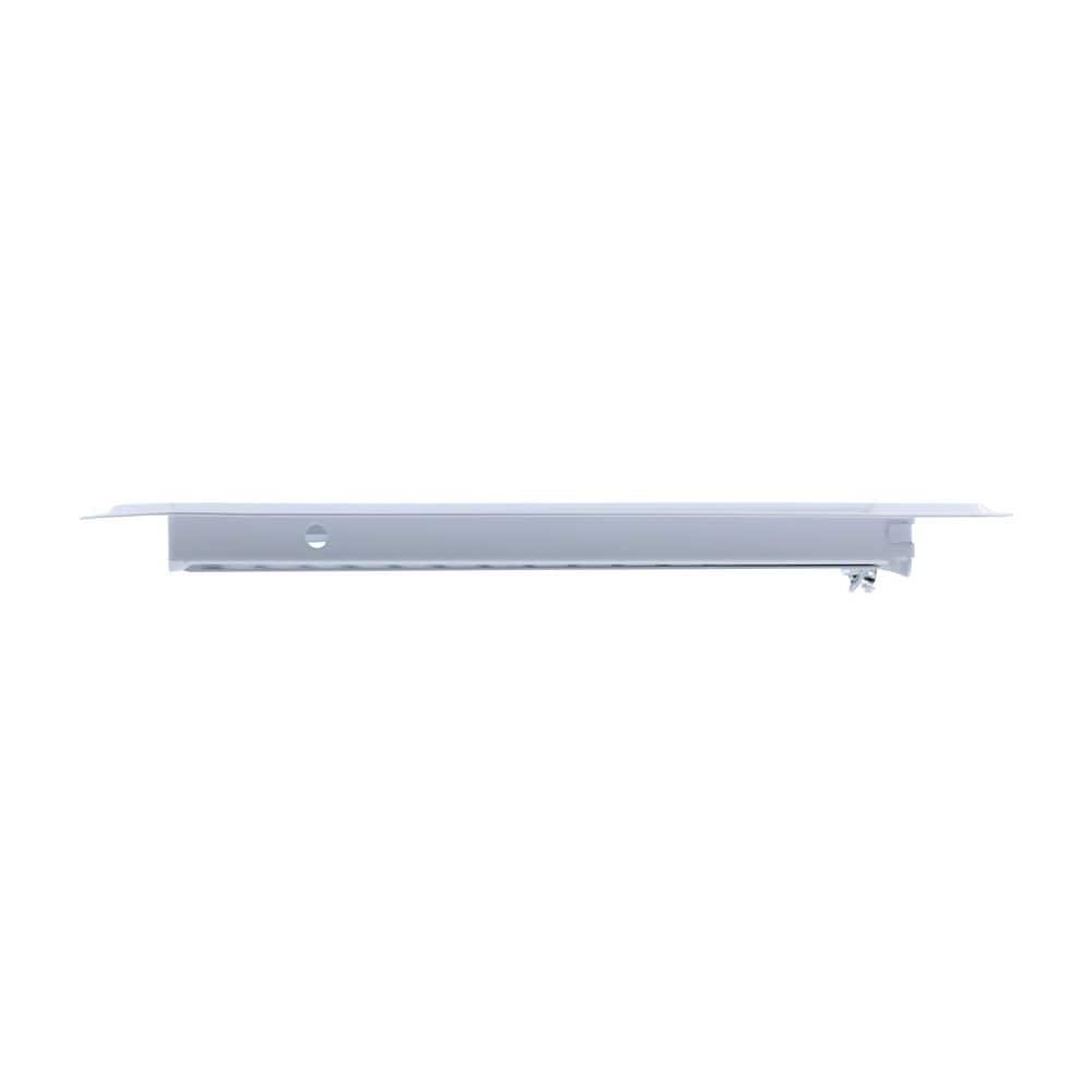 White Steel Floor Register with Smooth Glide Technology