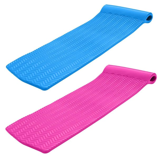 TRC Recreation Serenity Blue and Pink Foam Lounger Pool Floats (2-Pack)